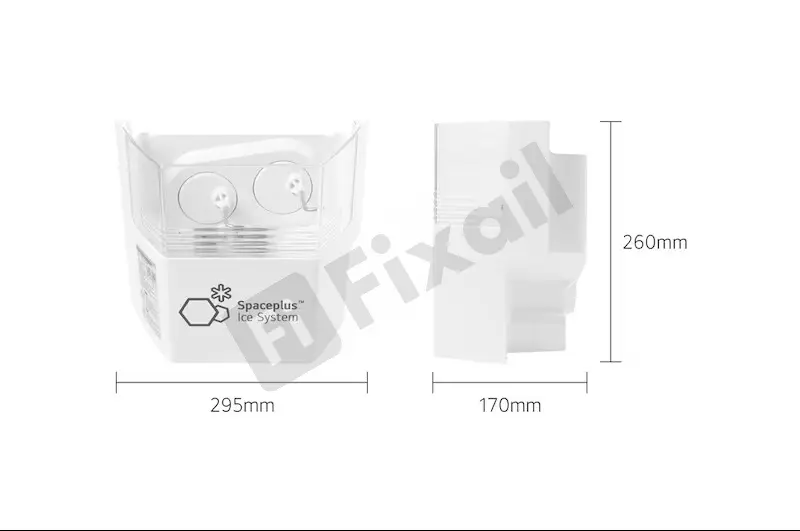 LG Refrigerator Spaceplus Ice System Storage Bucket & Dispenser Auger Assembly
